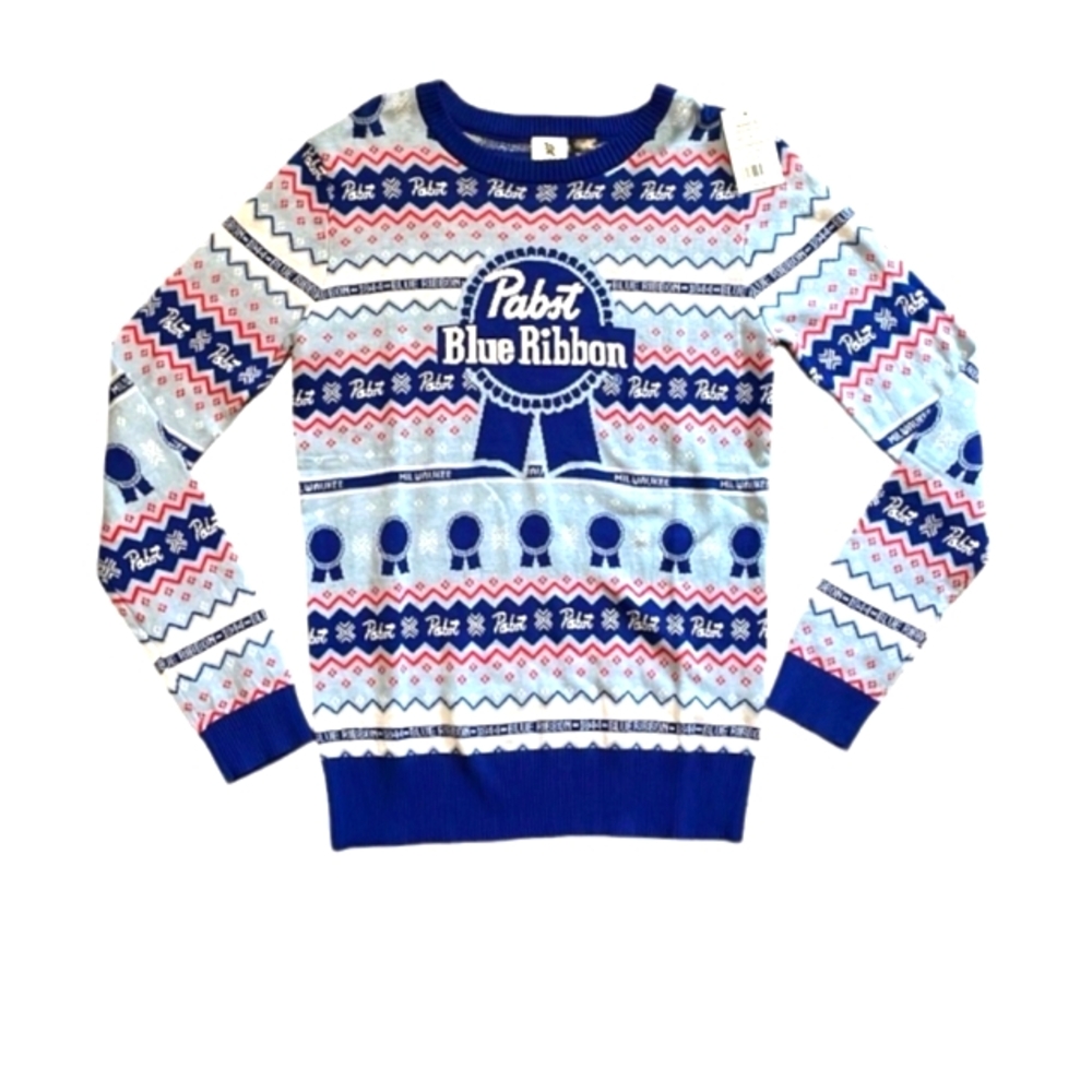 Pabst Blue Ribbon Festive Sweater - Picture 4 of 4